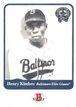 2001 Fleer Greats of the Game #39 Henry Kimbro Front