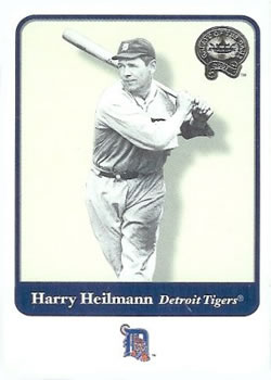 2001 Fleer Greats of the Game #84 Harry Heilmann Front