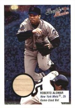 2003 Fleer Double Header - Flip Card Game Used Gold #NNO Roberto Alomar Front