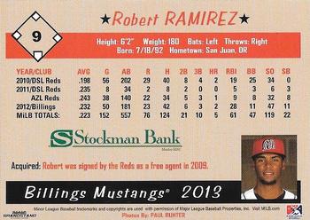 2013 Grandstand Billings Mustangs #NNO Robert Ramirez Back