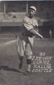 1930 Zee-Nut #NNO Rudy Kallio Front