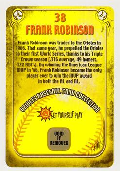 2004 Maryland Lottery Baltimore Orioles #38 Frank Robinson Back