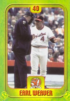 2004 Maryland Lottery Baltimore Orioles #40 Earl Weaver Front