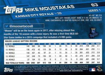 2017 Topps - Purple #63 Mike Moustakas Back