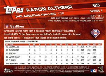 2017 Topps - Purple #66 Aaron Altherr Back