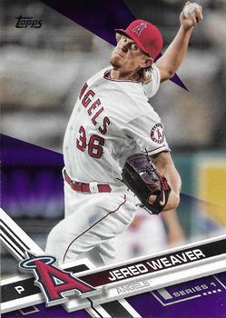 2017 Topps - Purple #135 Jered Weaver Front