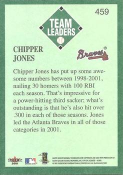 2001 Fleer Platinum #459 Chipper Jones Back