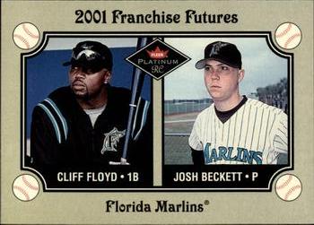 2001 Fleer Platinum #471 Cliff Floyd / Josh Beckett Front