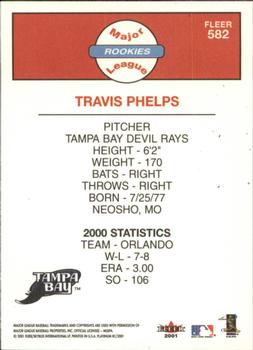 2001 Fleer Platinum #582 Travis Phelps Back