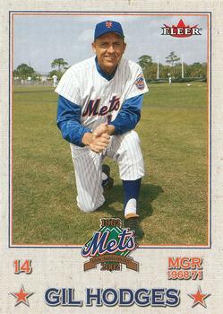 2002 Fleer Mets All-Amazin' 40th Anniversary Team #1 Gil Hodges Front