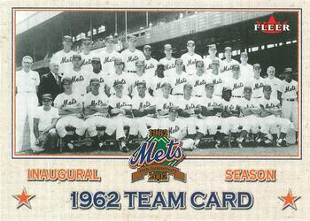 2002 Fleer Mets All-Amazin' 40th Anniversary Team #18 1962 Team Card Front