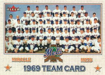 2002 Fleer Mets All-Amazin' 40th Anniversary Team #19 1969 Team Card Front
