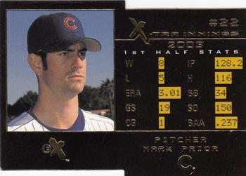 2003 Fleer E-X - X-Tra Innings #6 XI Mark Prior Front