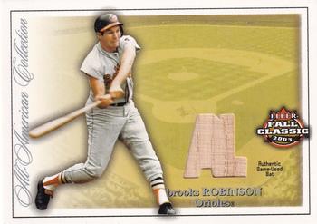 2003 Fleer Fall Classic - All-American Game Used #AAG/BR Brooks Robinson Front