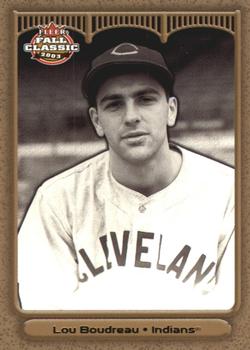 2003 Fleer Fall Classic - Championship Gold #19 Lou Boudreau Front