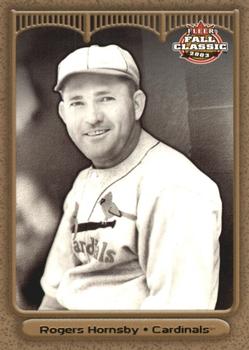 2003 Fleer Fall Classic - Championship Gold #33a Rogers Hornsby Front
