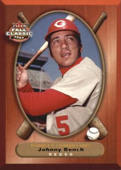2003 Fleer Fall Classic - Championship Gold #66 Johnny Bench Front