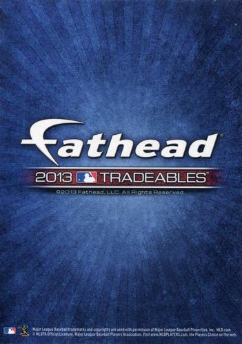 2013 Fathead Tradeables #58 Evan Longoria Back
