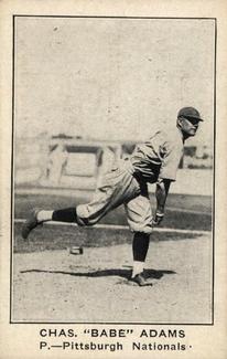 1922 W575-1 Strip Cards #NNO Babe Adams Front