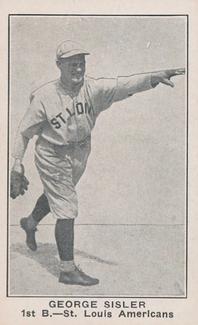 1922 W575-1 Strip Cards #NNO George Sisler Front