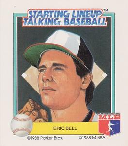 1988 Parker Bros. Starting Lineup Talking Baseball Baltimore Orioles #27 Eric Bell Front