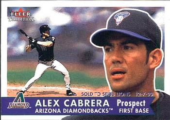2001 Fleer Tradition #351 Alex Cabrera Front