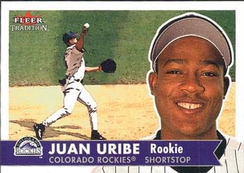 2001 Fleer Tradition #459 Juan Uribe Front