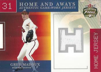 2003 Fleer Focus Jersey Edition - Home and Aways Game Jersey #HA-GM Greg Maddux Front