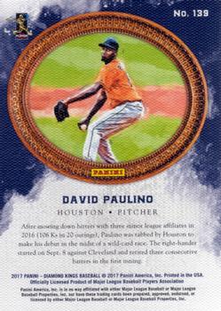 2017 Panini Diamond Kings #139 David Paulino Back
