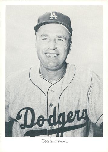 1962 Danny Goodman Los Angeles Dodgers Set D #NNO Walt Alston Front