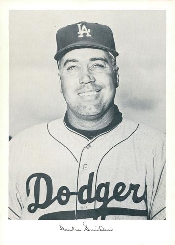 1962 Danny Goodman Los Angeles Dodgers Set D #NNO Duke Snider Front