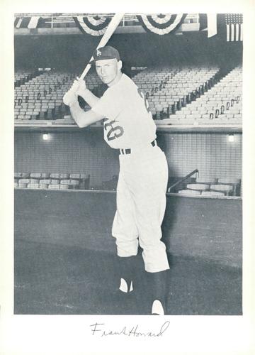 1962 Danny Goodman Los Angeles Dodgers Set C #NNO Frank Howard Front