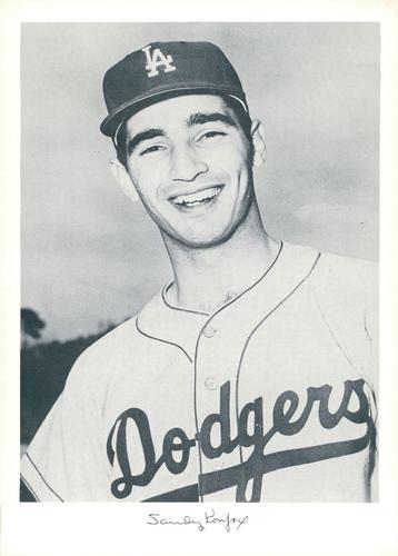 1962 Danny Goodman Los Angeles Dodgers Set C #NNO Sandy Koufax Front