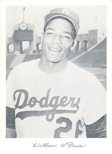 1962 Danny Goodman Los Angeles Dodgers Set B #NNO Willie Davis Front