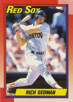 1990 Topps #123 Rich Gedman Front