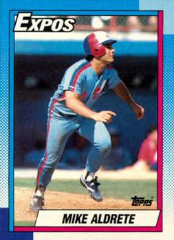 1990 Topps #589 Mike Aldrete Front