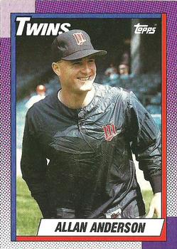 1990 Topps #71 Allan Anderson Front