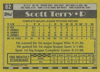 1990 Topps #82 Scott Terry Back