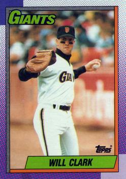 1990 Topps #100 Will Clark Front