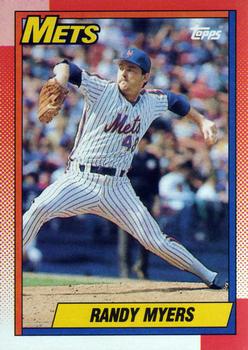 1990 Topps #105 Randy Myers Front