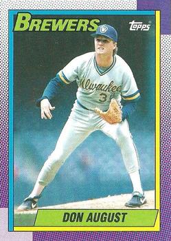 1990 Topps #192 Don August Front