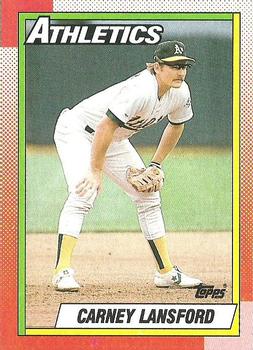 1990 Topps #316 Carney Lansford Front