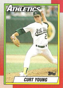 1990 Topps #328 Curt Young Front