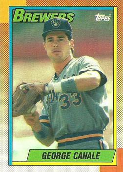 1990 Topps #344 George Canale Front