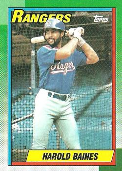 1990 Topps #345 Harold Baines Front