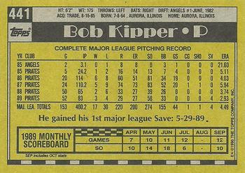 1990 Topps #441 Bob Kipper Back