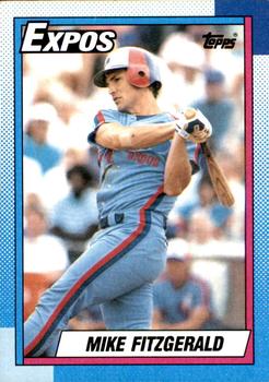 1990 Topps #484 Mike Fitzgerald Front