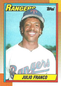 1990 Topps #550 Julio Franco Front