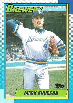 1990 Topps #566 Mark Knudson Front