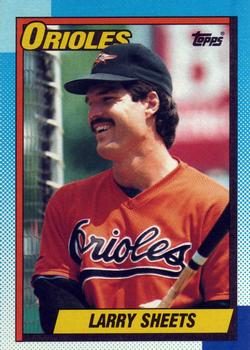 1990 Topps #708 Larry Sheets Front